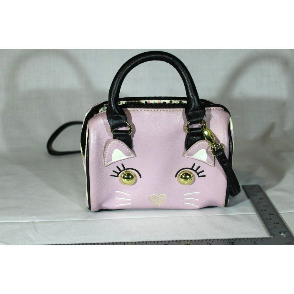 Luv Betsey Johnson Harley Mini Barrel Purse Crossbody Satchel Messenger Shoulder